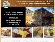 Tablet Screenshot of centralcoffeeshoppe.com